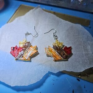 Autumn Leaf Dangle Earrings